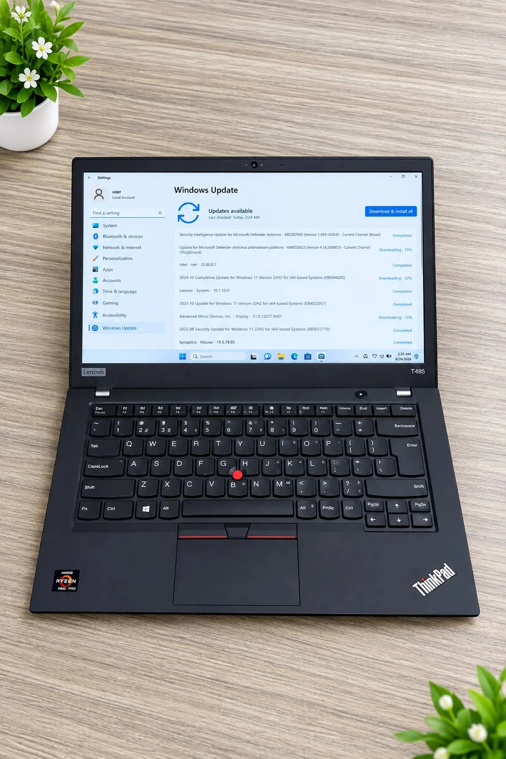 Lenovo ThinkPad T495 | Ryzen 5 Pro | 8GB | 256GB SSD