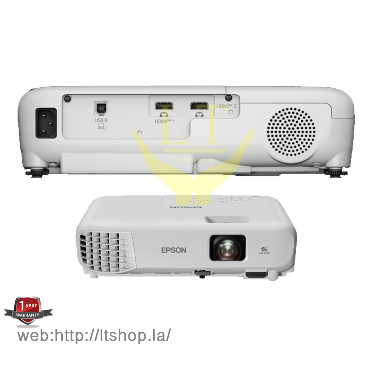Epson EB-E12 XGA 3LCD 3600 Lumen Projector (V11HB55042) Brand New