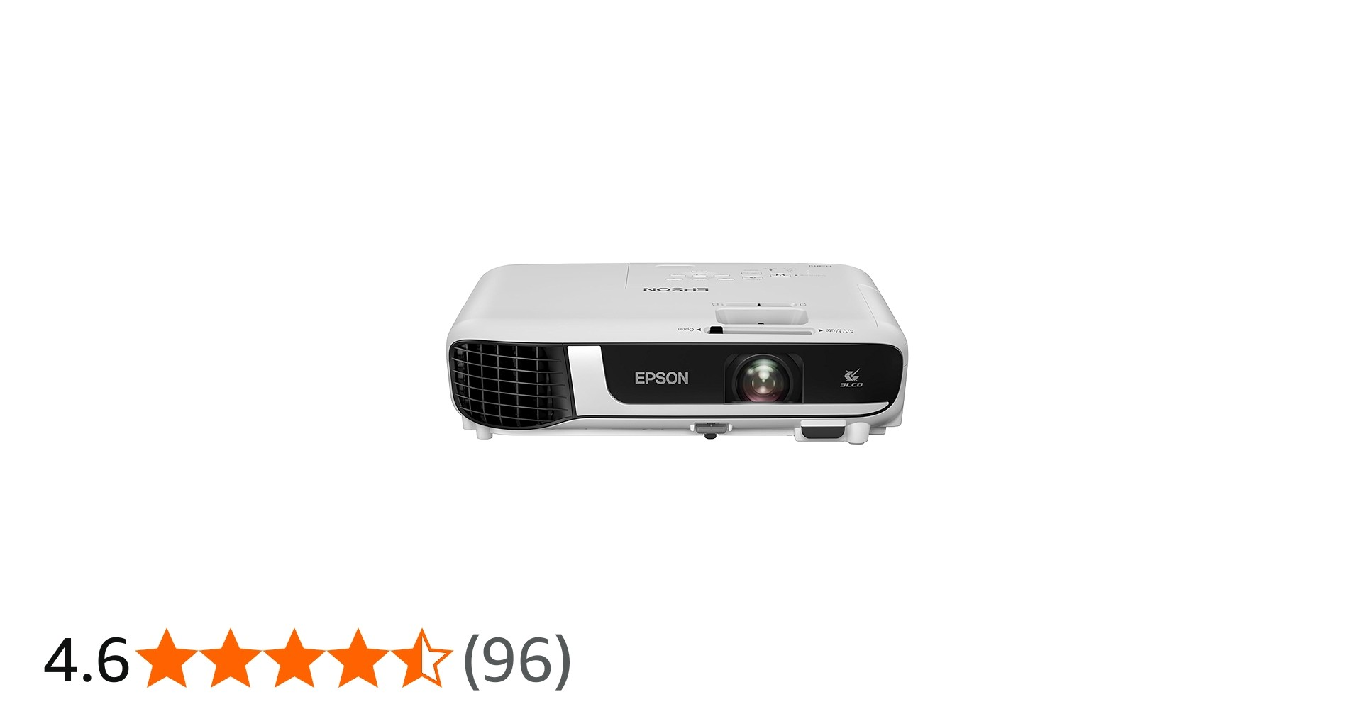 Epson EB-W51 WXGA 3LCD Projector 4000 Lumens (V11H977040) Brand New